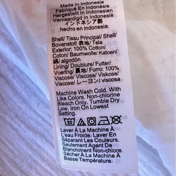 NWT J.CREW White Soft Cotton Gauze V-Neck Long Sleeve Midi Dress M - Picture 10 of 15